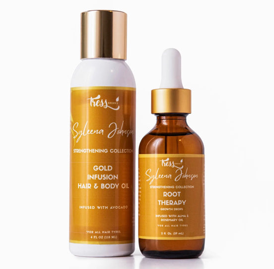 Gold Infusion Body Oil & Root Therapy Drops Bundle