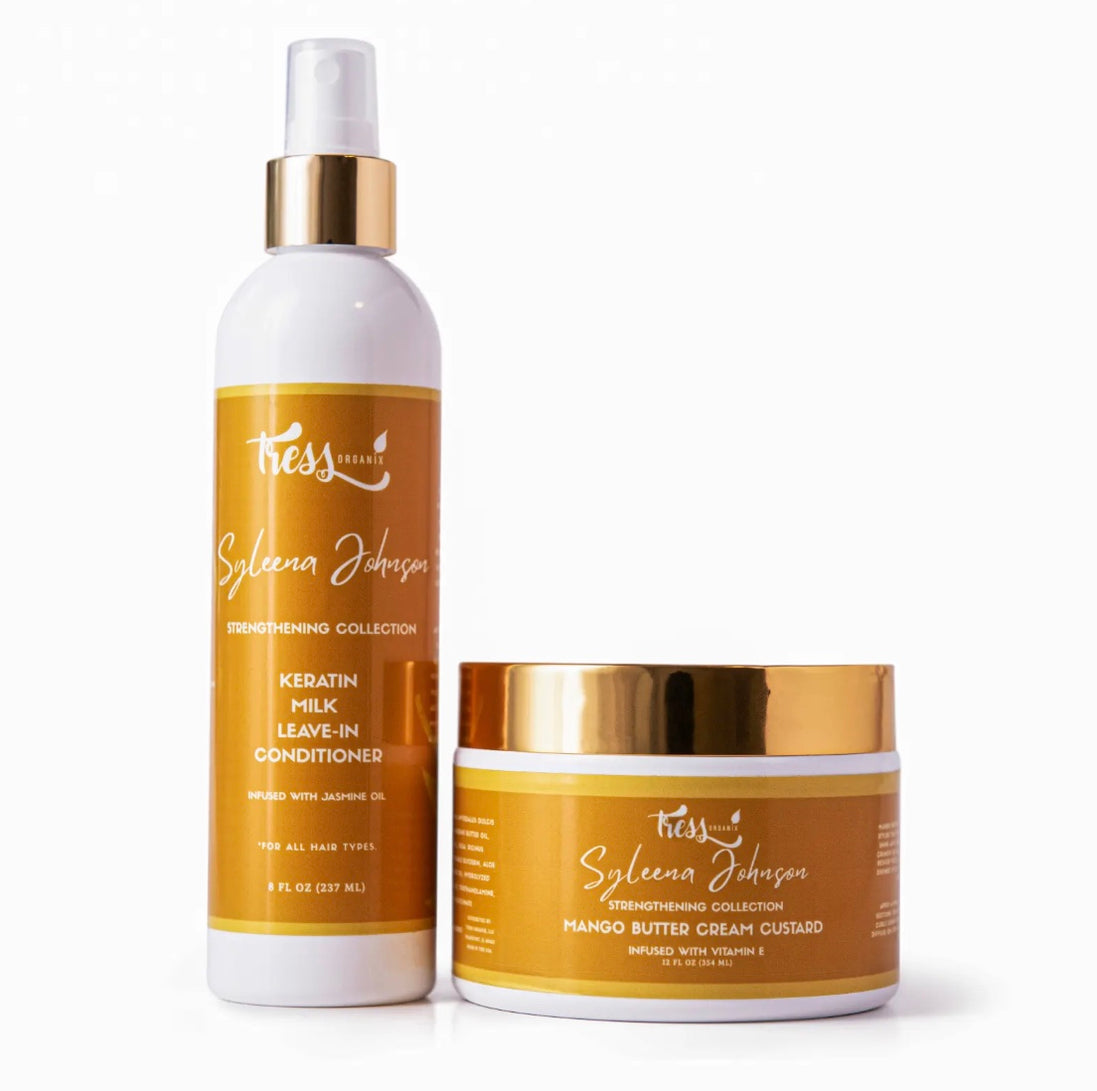 Keratin Milk Leave In & Mango Butter Cream Custard Bundle